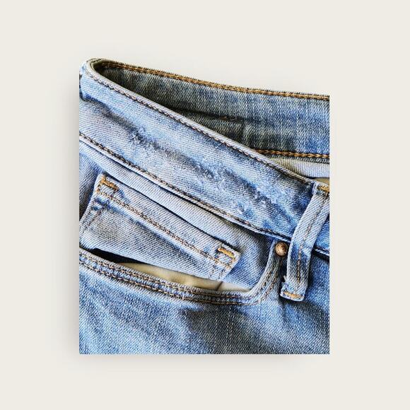 Mavi Jeans Women's Sz 32" Alexa Ankle Mid-rise Skinny Cropped Distressed/Frayed - Picture 4 of 8